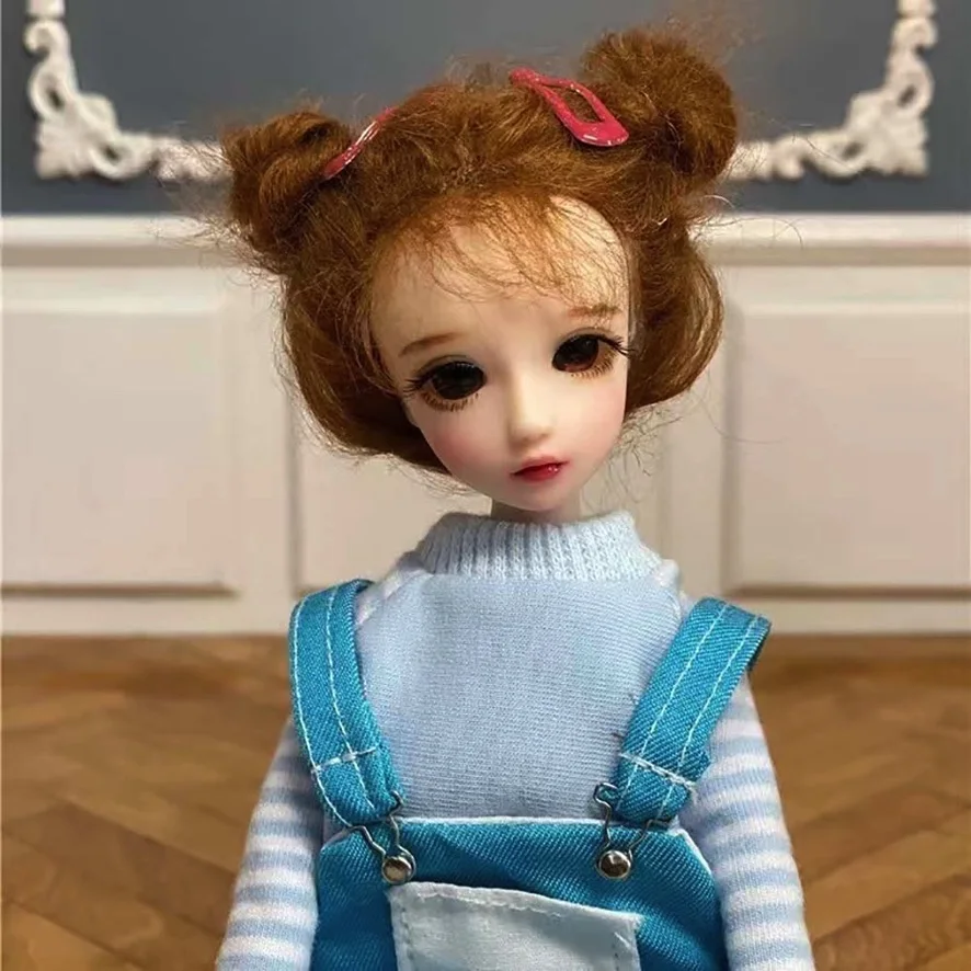 30CM BJD Dolls Makeup Ball Jointed Fashion Full Set Accessories House 1/6 Dolls for Girl Kids Gifts Toy Surprise