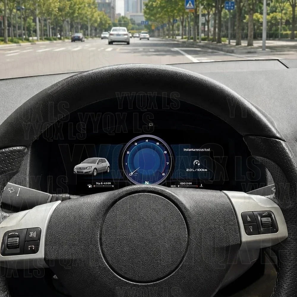 Cluster For Opel Astra H 2004-2010 Zafira B 2005-2014 Dashboard Screen Digital speedometer LCD instrument panel 4+3 Colour UI