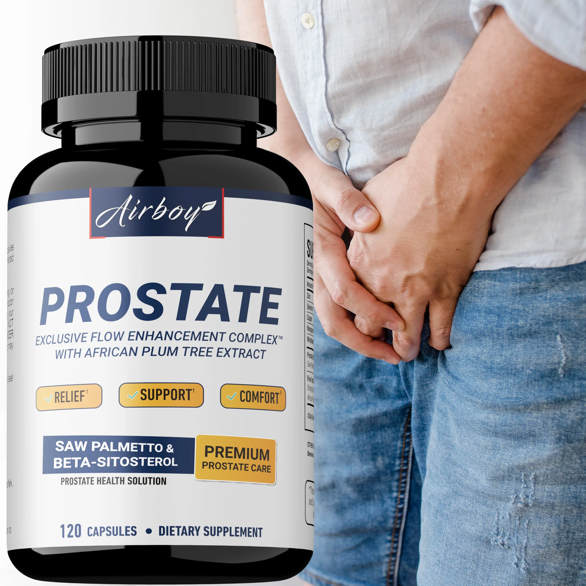 

Prostate Capsules - Reduce Frequent Urination, Promote Prostate and Urinary Tract Health, Prevent Hair Loss, Anti-oxidation