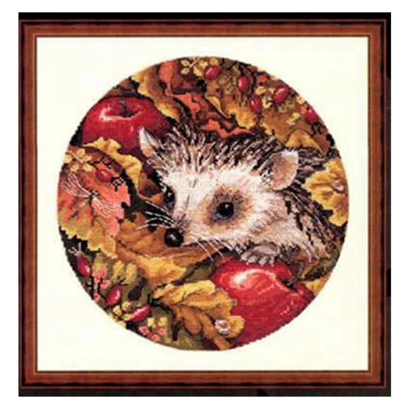 

Cross-stitch kit DIY embroidery tool kit Optional printed handcrafted intersection point kit saga animal hedgehog