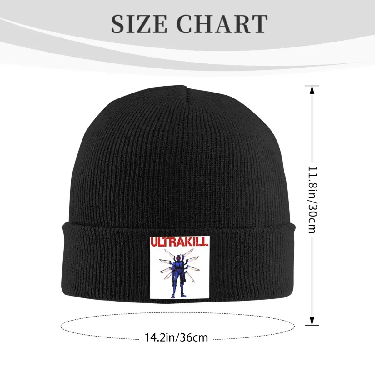 New Ultrakill Video Game Accessories Warm Knitted Cap Winter Knit Bonnet Hat Skullies Beanies Hip Hop Caps for Unisex