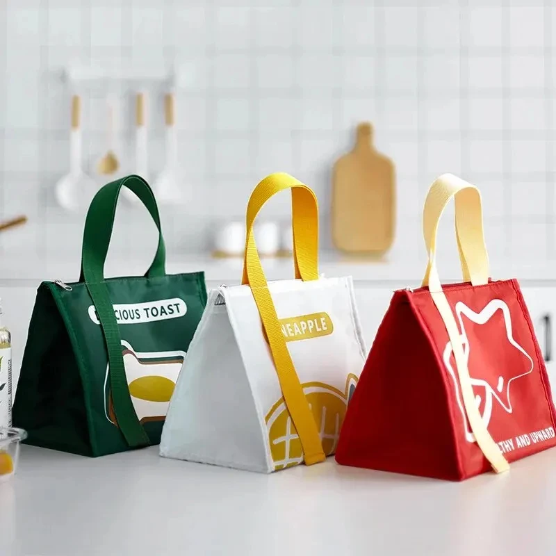 Borsa per il pranzo isolata portatile alla moda per scatola per il pranzo più fresca Donna Bambini Uomo Borse per il pranzo da picnic per alimenti