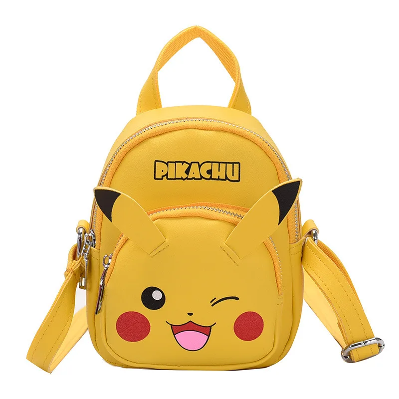 Cute Pikachu Fashion Simple Student Cartoon Messenger Bag Girls Small Shoulder Bag Small Bag Women Versatile School Backpack