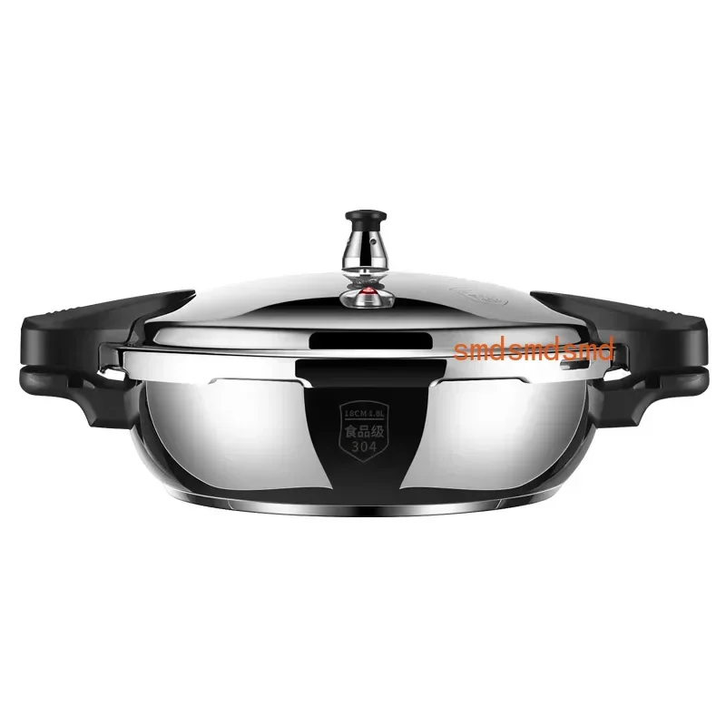 Stainless Steel Pressure Cooker Mini 1.8L Pressure Pot Outdoor Quick Cooking Pot For Induction Ceramic Stove Gas Heating
