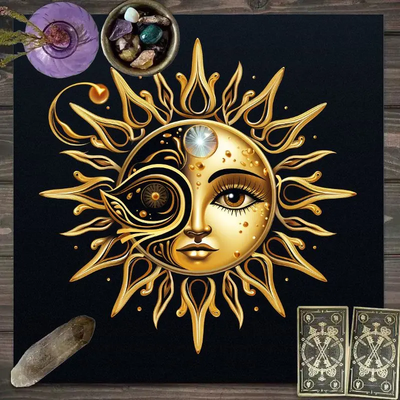 Cosmic Astrology Tablecloth Dream Nebula Mystic Constellation Waterproof Stainless Meditation Divination