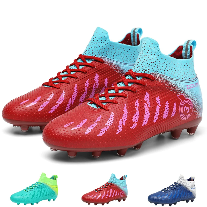 

Football Field Boots Five-a-side Soccer Shoes Fg High Ankle Children's Football Shoes 2024 New Arrival Turf Soccer Cleats