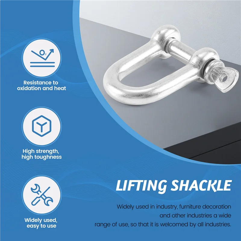 

Новый показано-прямая D-образная дужка M6x38 мм, короткая, нержавеющая сталь AISI 316