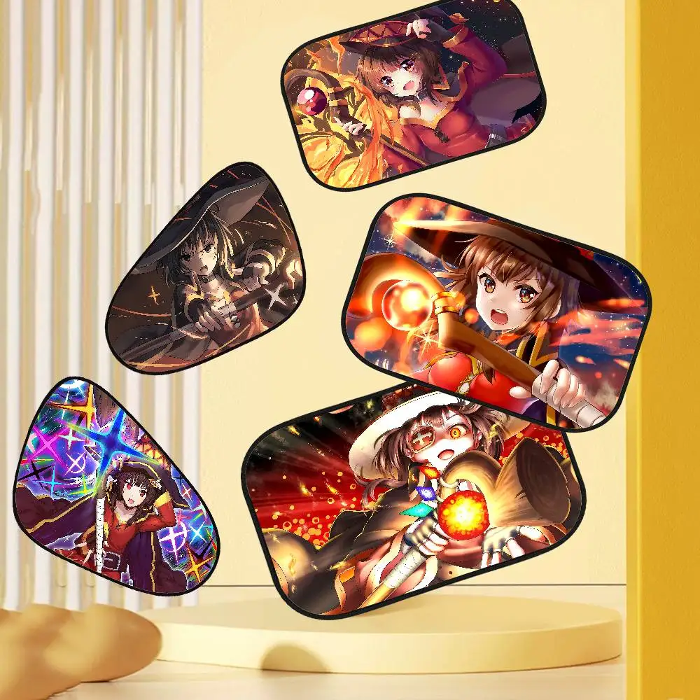 

Anime Megumin 1-Pack Car Side Window Sunshade Heat Insulation Static Absorption Car Sun Barrier Driver Shade Interior