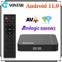 Tanix W2 TV Box Android 11 Amlogic S905W2 Android 11.0 Media Player H.265 AV1 Dual Wifi HDR 10+ Set Top Box 4K 2G16G 4G32G 4G64G