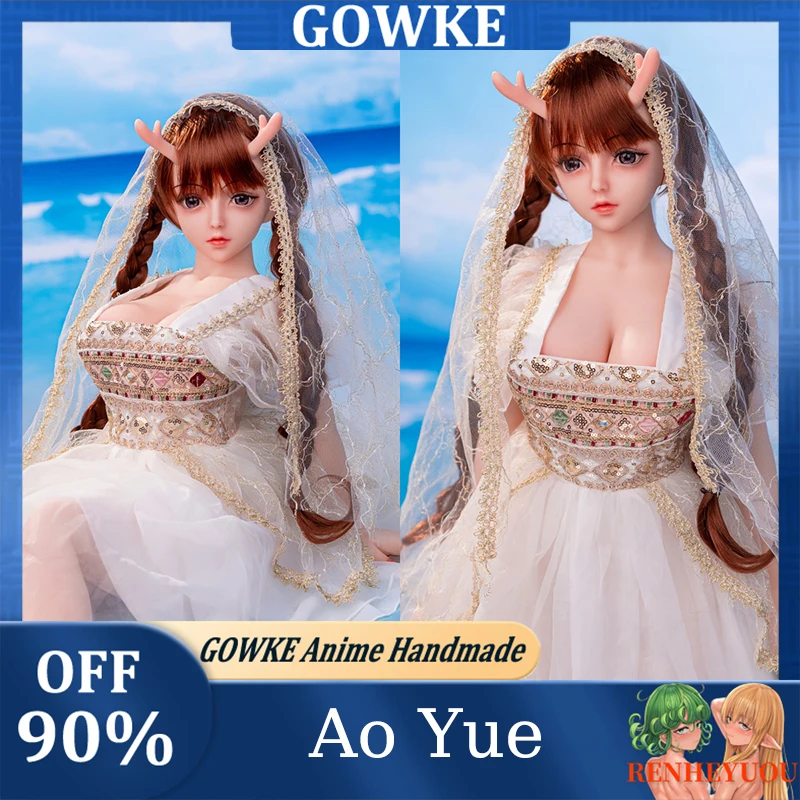 

GOWKE 85CM Anime Silicone Movable Doll Handmade with Metal Skeleton Detachable Head Clothes Collectible Figure for Display