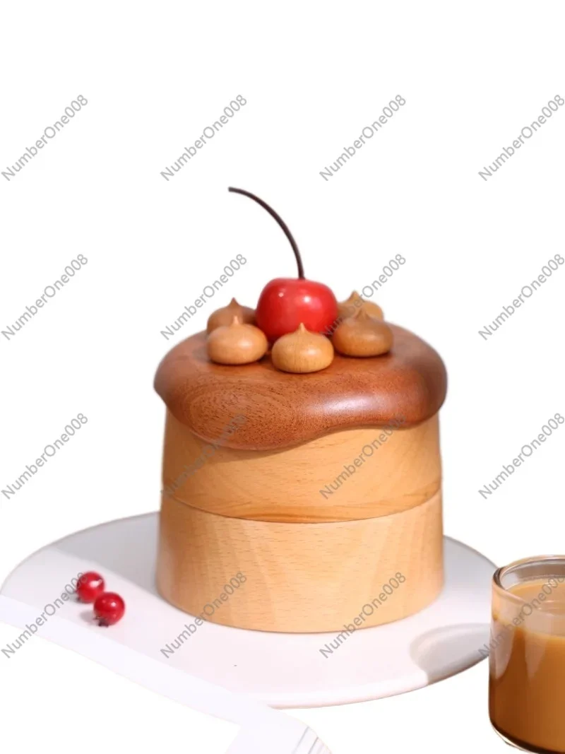 

Cherry Cake Jewelry Box/creative Wooden Ornament Storage Box Cute Girl Housewarming Wedding Birthday Gift