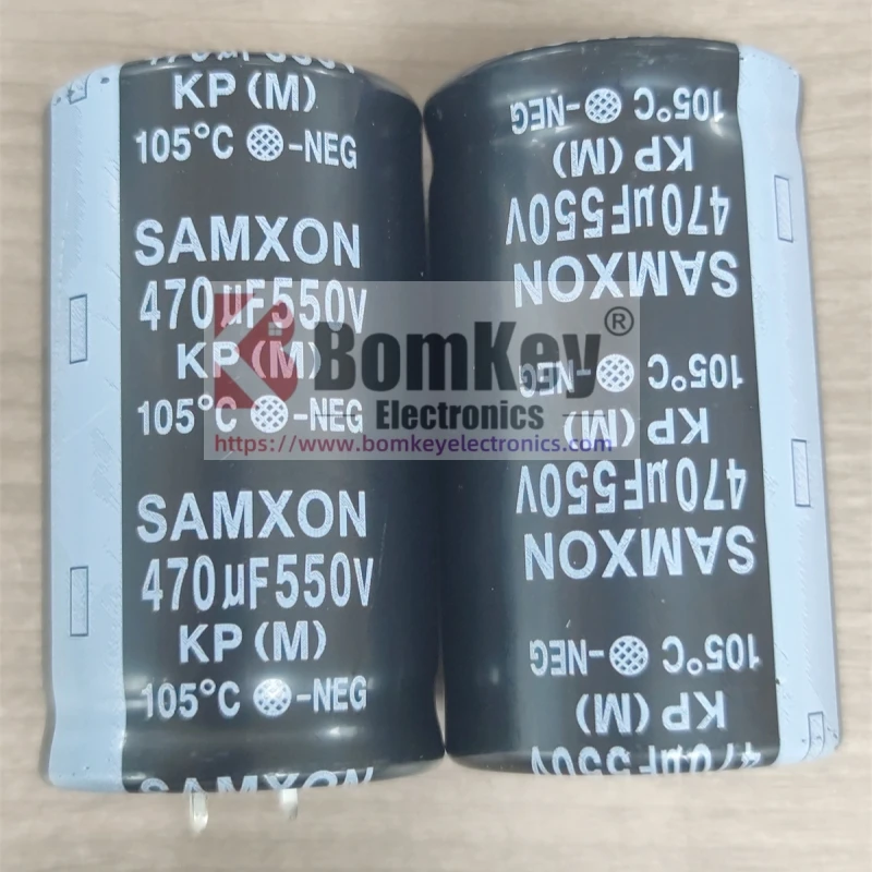 

2Pcs/Lot New Original SAMXON 550V 470UF 35X60 KP Series 550V470UFEKP477M2HQ60SZSHP Man Yue Aluminum Electrolytic Capacitors