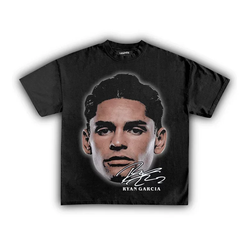 Ryan Garcia Signature Boxing T-Shirt Oversized Cotton Tee Lightweight Star Men Women Trendy Sports Streetwear Fan Merch