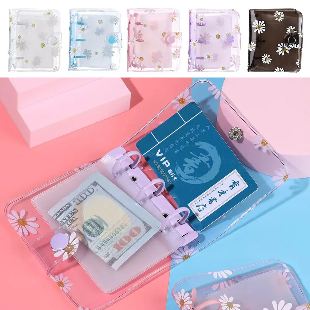 Stationery File Folder Daisy Flower 3-hole Hand Account Diary Loose-leaf Refill Rings Binder Inner Pages Notebook Cover