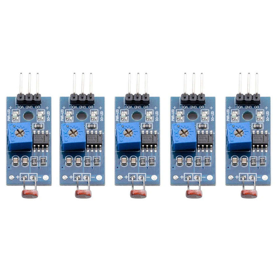 Módulo de resistencia de fotorresistencia de 10 piezas, Sensor fotosensible de detección de intensidad de luz Digital para Arduino UNO