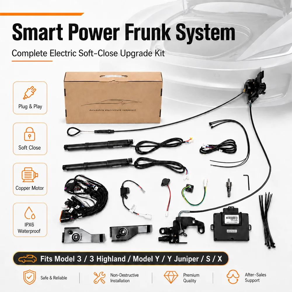 Electric Frunk Lift Kit Automatic Front Trunk Opener with Soft Close for Tesla Model 3 Y S X and Model Y Juniper 2016 to 2026