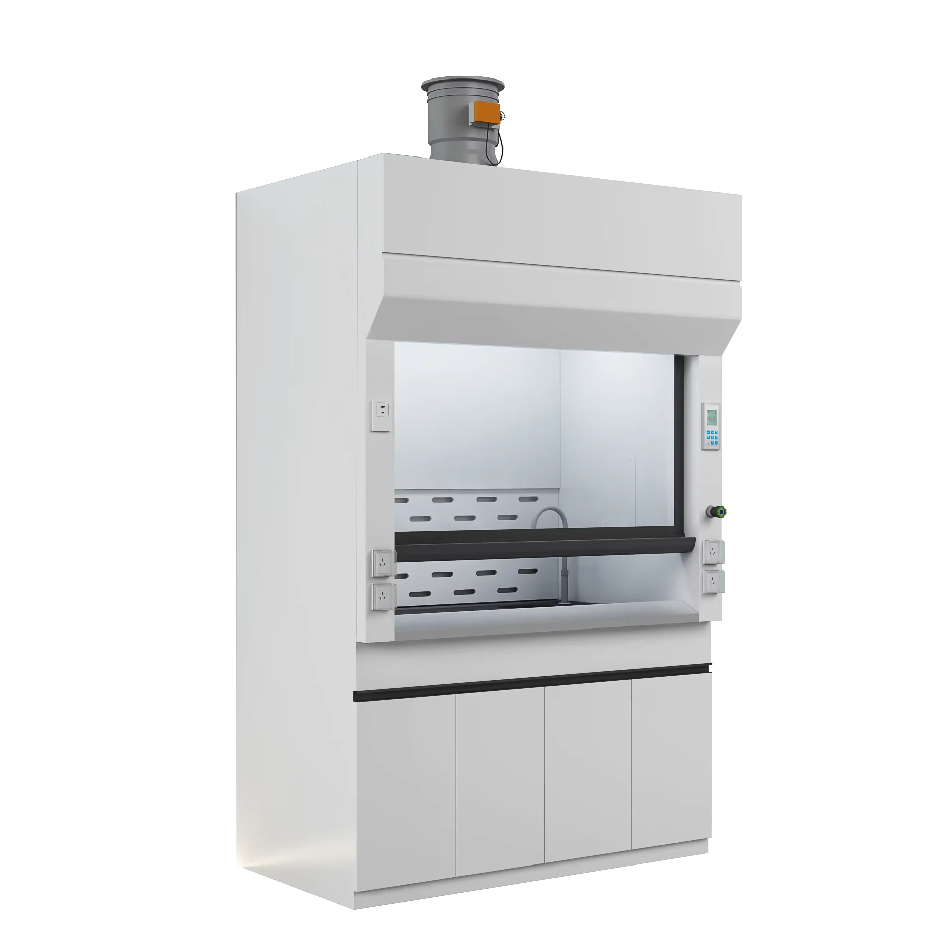 Steel Contemporary Design Laboratory Fume Hood with Worktop for Hospital School Research Labs