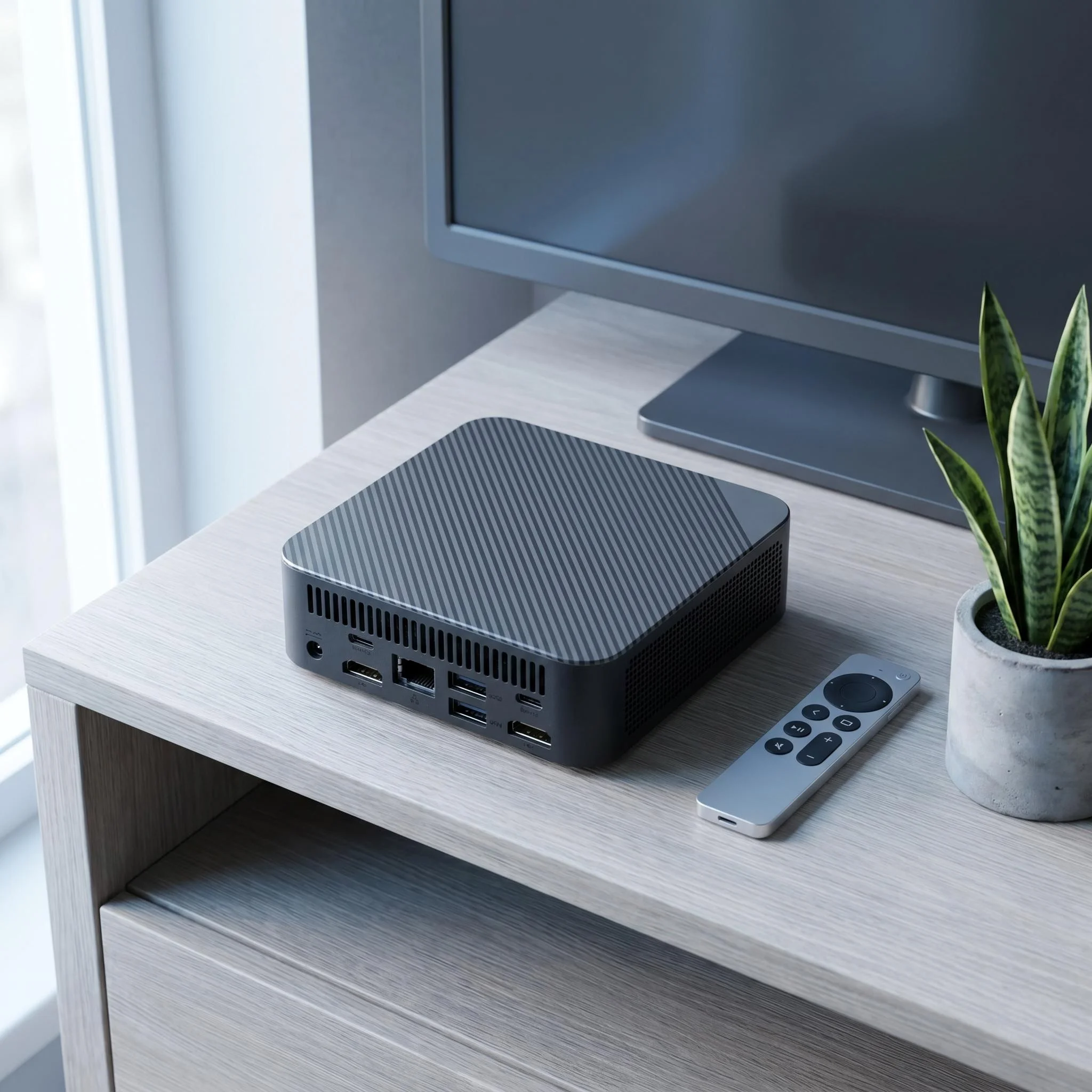 Intel Core N150 Portable Mini PC 16GB DDR4 M.2 NVMe SSD Triple 4K WiFi6 Silent Cooling Office Home Desktop Computer