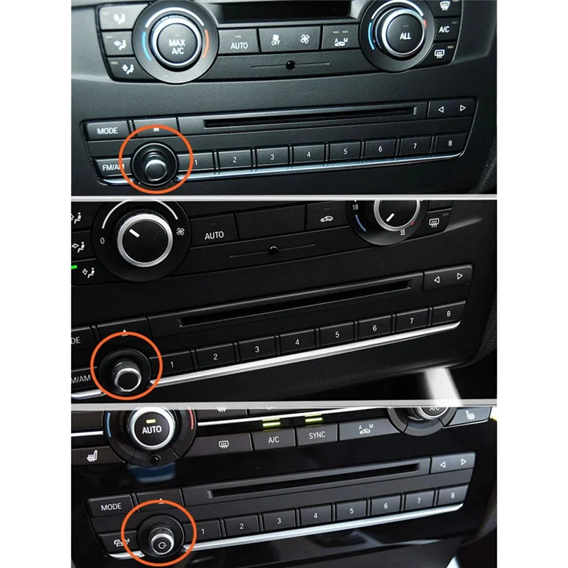 

Автомобильная приборная панель, аудио для BMW X3 X4 F25 F26 2011-2018, радиоприемник CD, мультимедийная ручка регулировки громкости, поворотный переключатель 61319208591