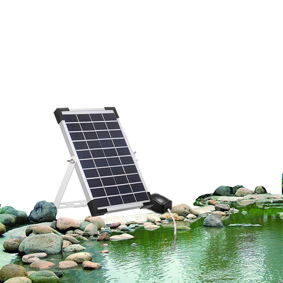 

Solar Air Water Aerator 5W Solar Powered Pool Fish Tank Oxygenator With Battery for Garden Fish Tank Pool Fishing Pond