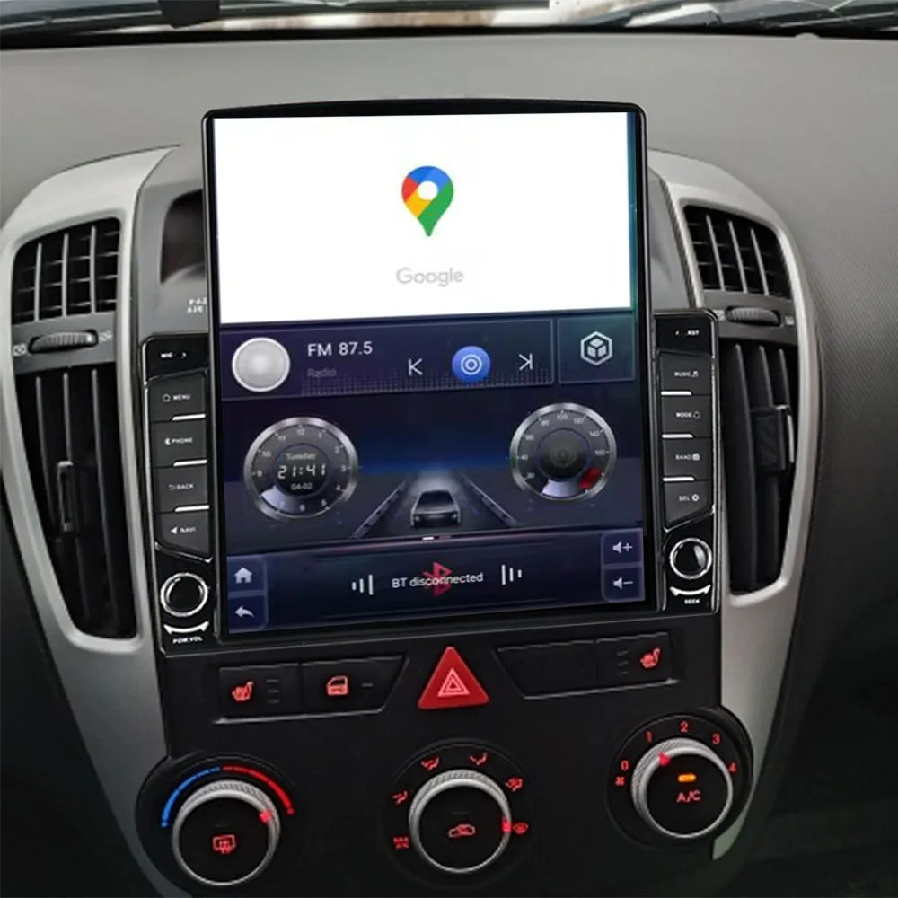 Tesla Style 2Din Android 14.0 Автомобильный радиоприемник для KIA CEED 2010 2011 2012 Мультимедийный видеоплеер GPS Стерео Carplay DSP RDS Камера