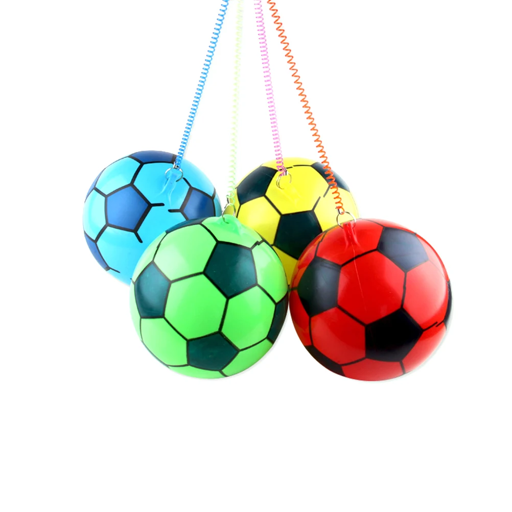 4 pçs 20cm engrossado pvc inflável bola de futebol praia piscina parque aquático ao ar livre indoor crianças jogo playground prática com corrente
