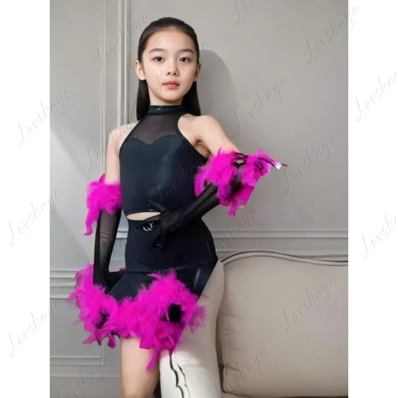 ชุดการแสดงละตินสำหรับเด็กใหม่ ชุดแข่งขันทีมหญิง