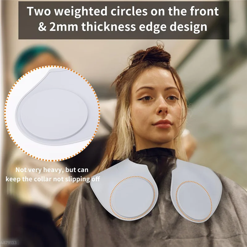 Waterproof Hair Cutting Collar 1PC Silicone Hairdressing Cape With Stripe Salon Hair Cutting Pad