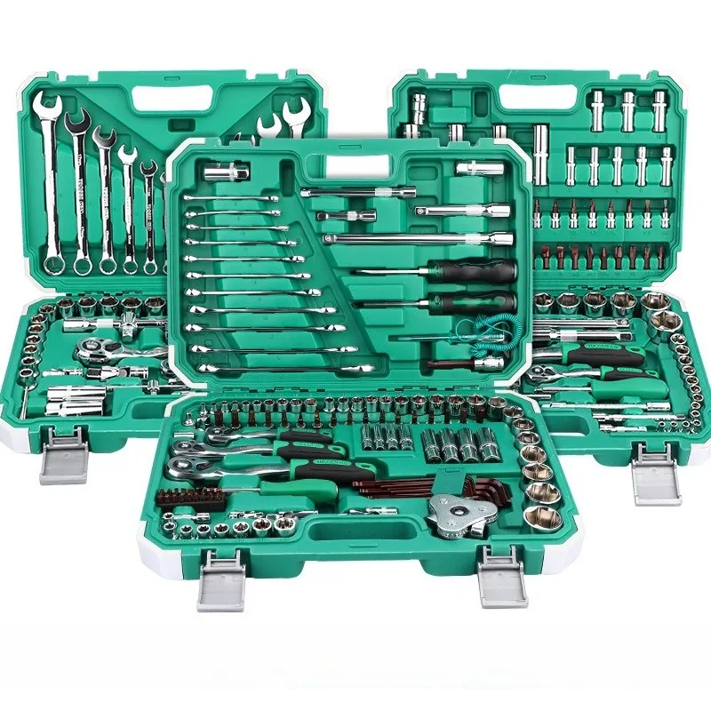 121 Pcs Socket Wrench Set Multi Specification 61 82 94 Pieces Auto Mechanical Repair Maintenance Hand Tool