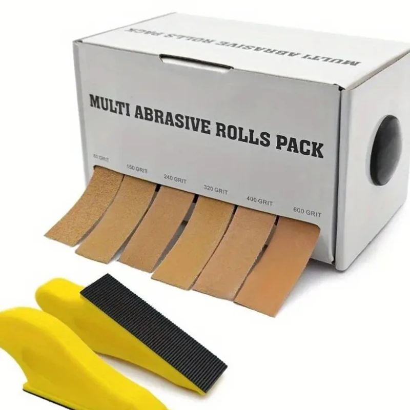 

4/5/6 Abrasive Tool Sandpaper Roll 6 Meter 25mm Width Sanding Paper Emery Cloth Roll Grit 80 150 240 320 400 600 Polishing