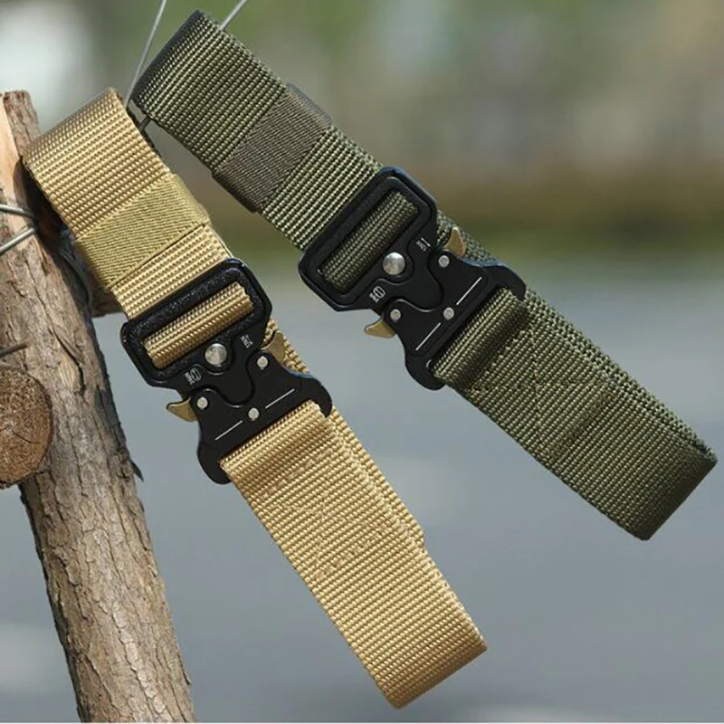 Tactical Belt Men'S Multi-Functional Outdoor Training Belt Men And Women'S General-Purpose Sports Hunting Durable Belt