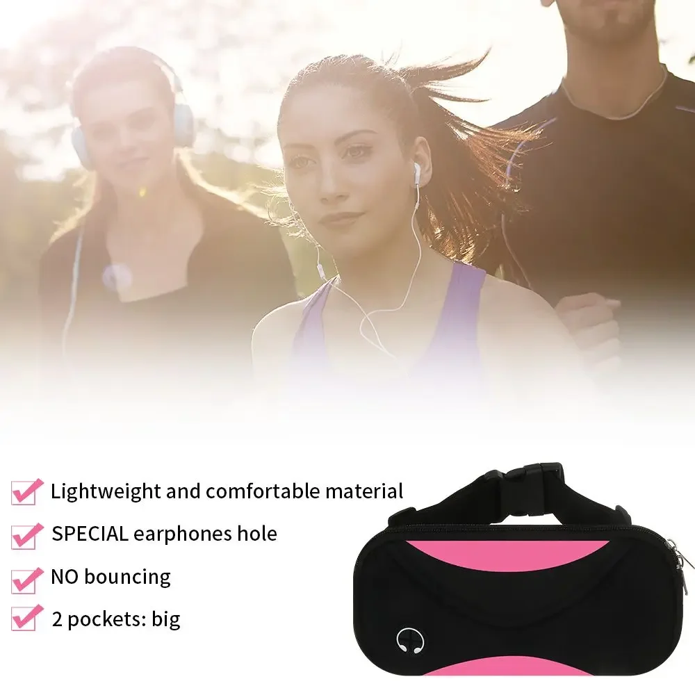 Tas Pinggang Lari Tahan Air, Kantong Sabuk Jogging, Tas Pinggang Olahraga, Tas Gym, Tas Sabuk, Tas Pinggang, Tempat Ponsel