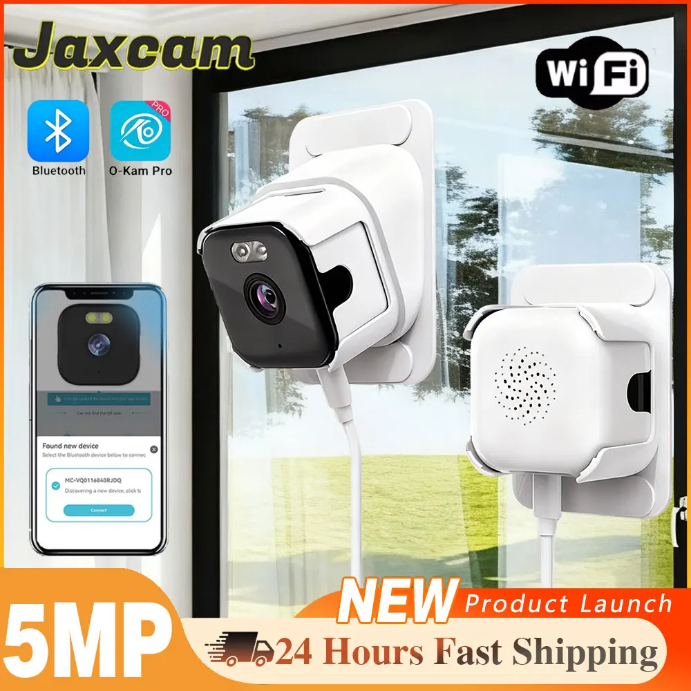 

5MP 2K Windows Camera Color Night Vision WiFi Indoor Cam For Home Security Motion Detection 24/7 Recording Quick Install Camera