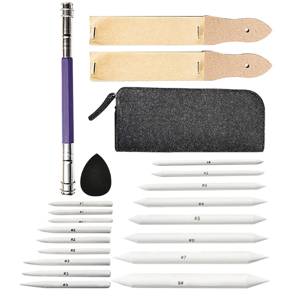 1 مجموعة ورقة رسم مسح مجموعة أداة رسم مقاومة للفنانين رسم مزج لطخة محو أداة المدرسة الفصول الدراسية #6