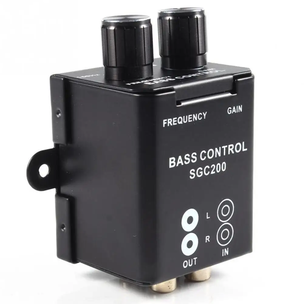 Compact Volume Regulator Bass Remote Knob Bass Tuning Adjustable Bass Level Crossover Volume Adjustment Metal Housing Design