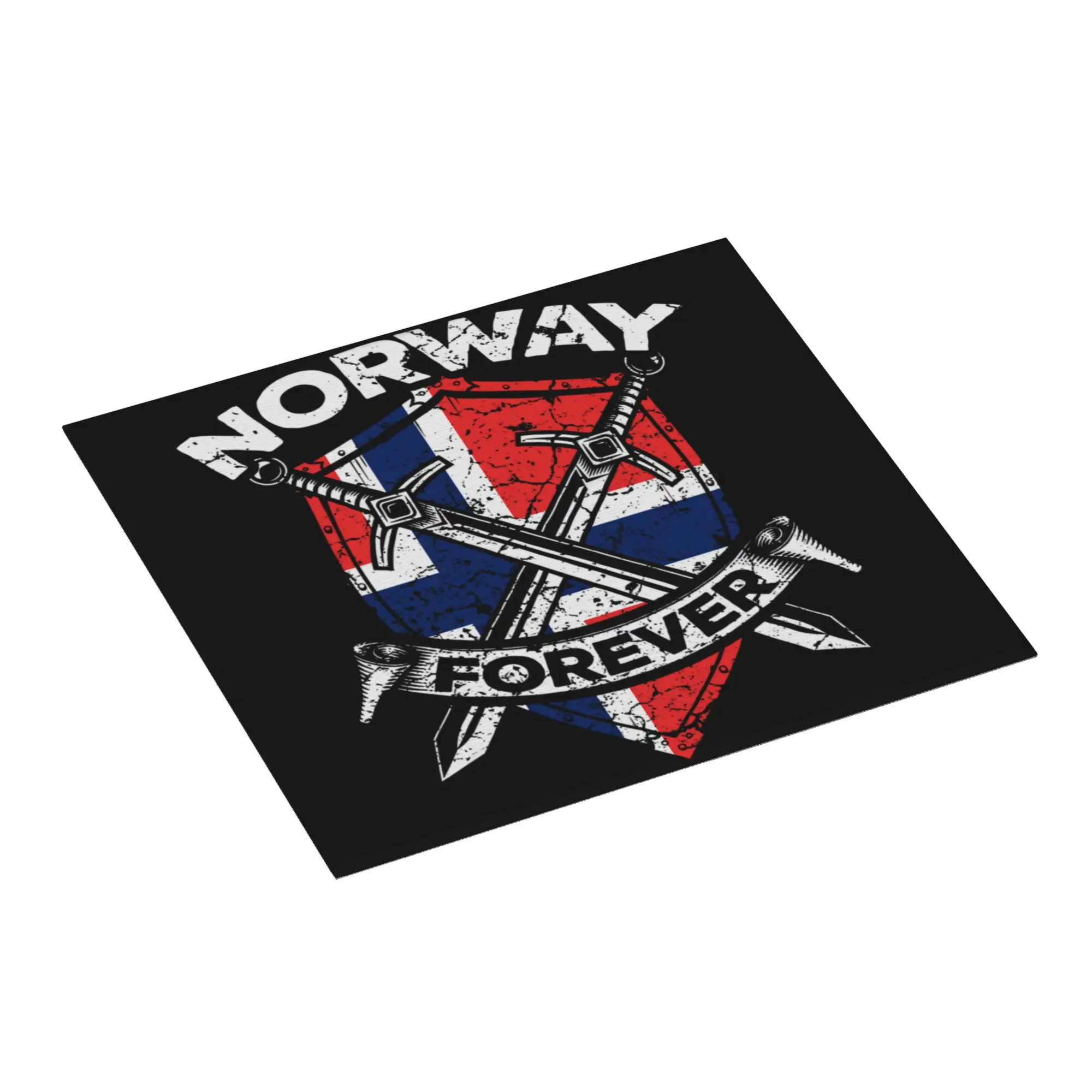 Norway Flag Non Slip Kitchen Counter Protector Mat Barware Tableware Reusable Norwegian Flag Bathroom Drying Mat For Kitchen