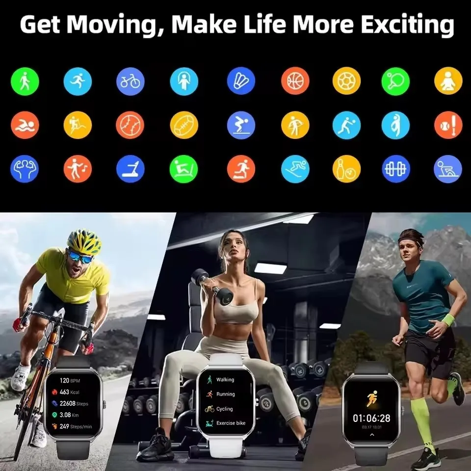 2026 New Military Smart Watch Men 100+Sports Waterproof GPS Tracker Swim LED flashlight Bluetooth Call Smart Watch For Men Gift view 4