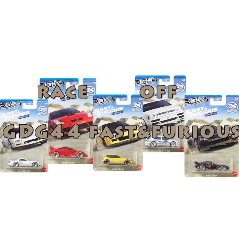 Coche de Carreras Original de Metal a Escala 1:64 de Hot Wheels, Fast & Furious, Toyota Celica, Mazda, Honda, Volkswagen Jetta, Colección de Juguetes para Niños