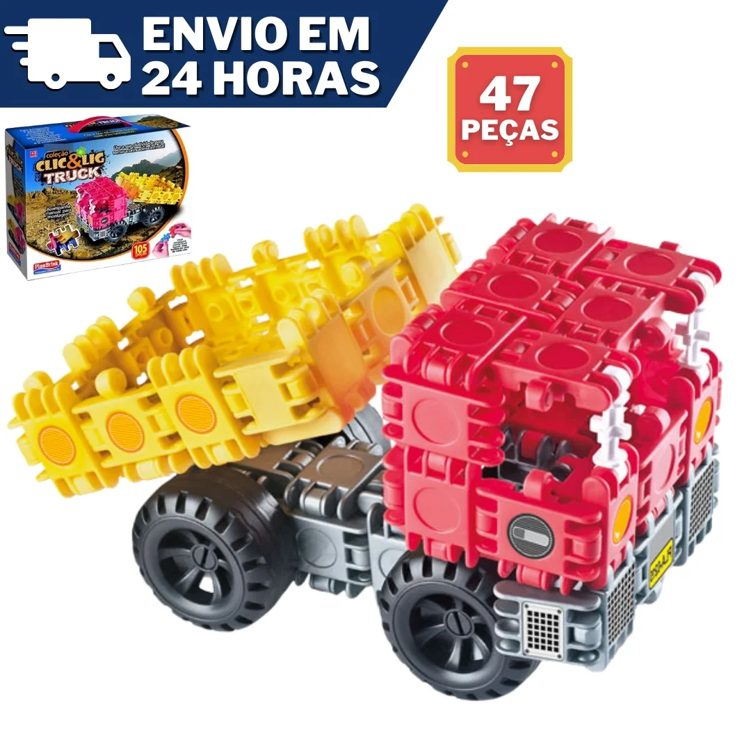 Cric And Lig Truck Riding Toy Truck 106 Pieces