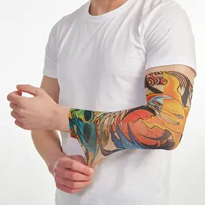 Blumen -Tattoo Armärmel, kühlende Eismanschette, Sonnenschutz, elastische wärmere Abdeckung, UV -Schutz, Sommer, 1PC 10 Hauptverkäufe Tatoo Arm Manga - №6