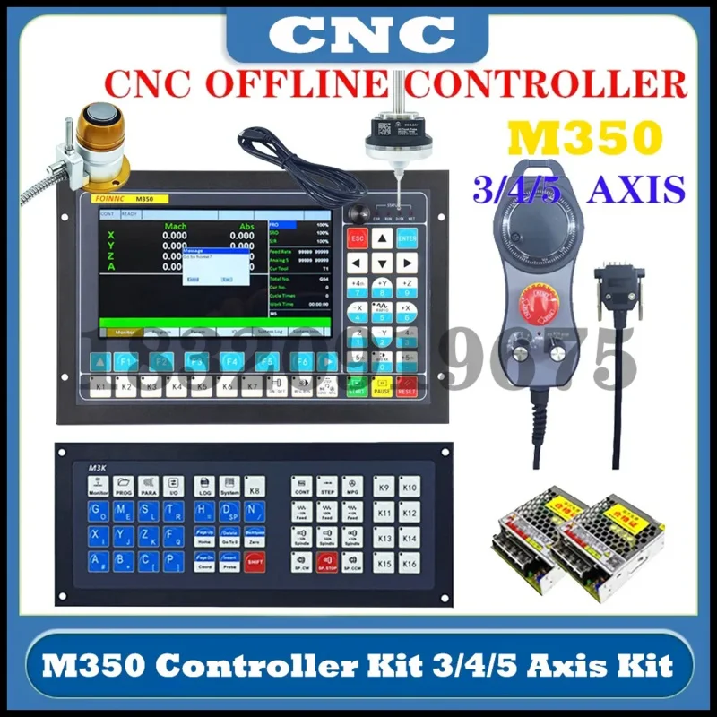V2 DDCS EXPERT M350 CNC Off-Line Controller 3axis4axis5axis Kit é usado para usinagem CNC e gravação e substituição Mach3 DDCSV3.1