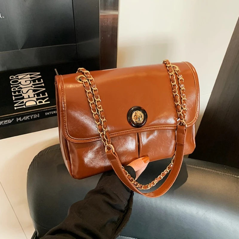 Sac fourre-tout en cuir de styliste pour femmes, sacs à main à bandoulière pour dames élégantes et populaires