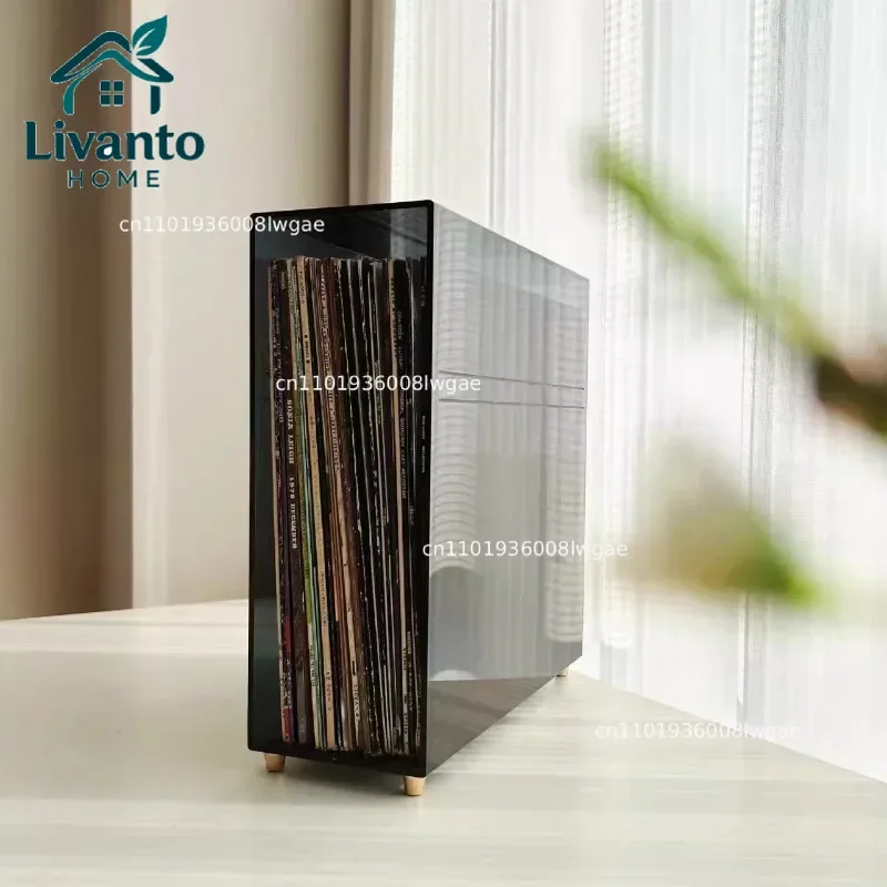 

Vintage Vinyl Record Storage Rack Acrylic CD Holders LP Vinyl Organization Box Record Collection Display Rack for Music Hall