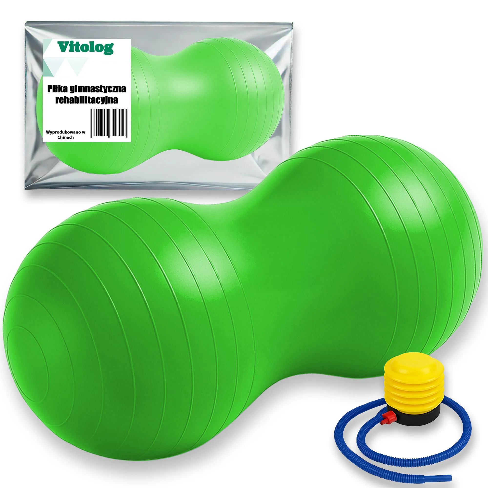 Revalidatiebal Gymnastiek Bonenoefening Moer Fitness Yoga Pilates 90x40 met pomp Perfect voor cadeau