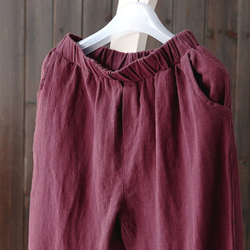 Neue Damen-Haremshose, Lässige Lange Hose, Bequeme Weite Hose für Frauen