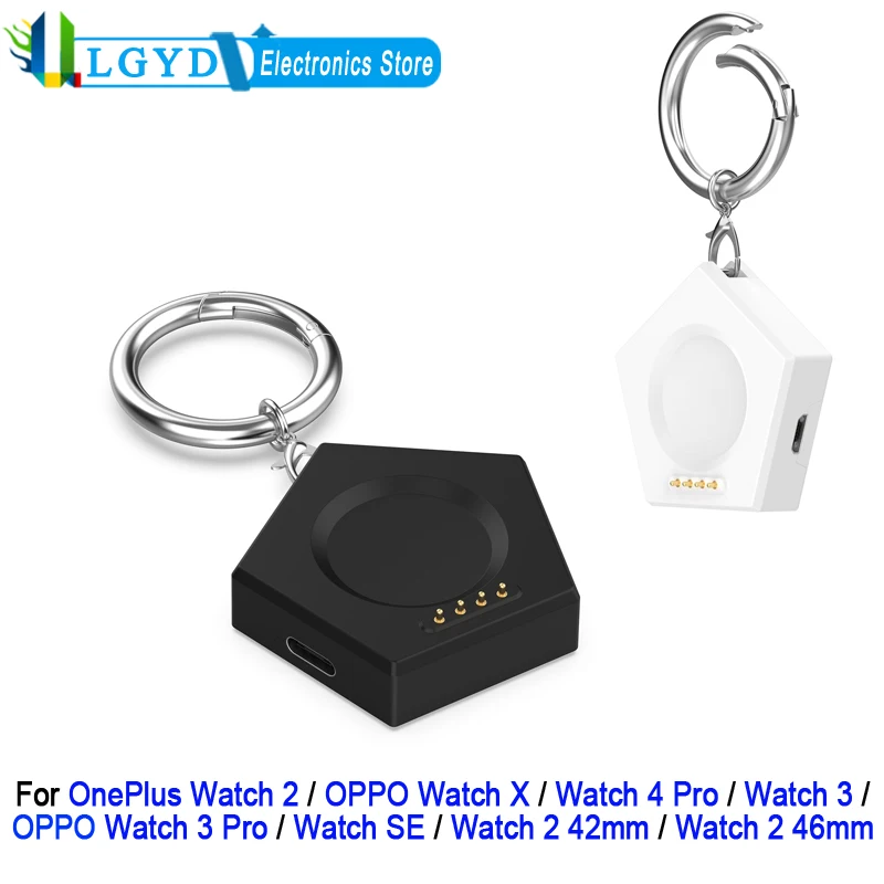 Portable Watch Charger For OPPO Watch X / SE / 3 Pro / 4 Pro / OnePlus Watch 2 Micro-USB / Type-C Dual Port Charging Accessories