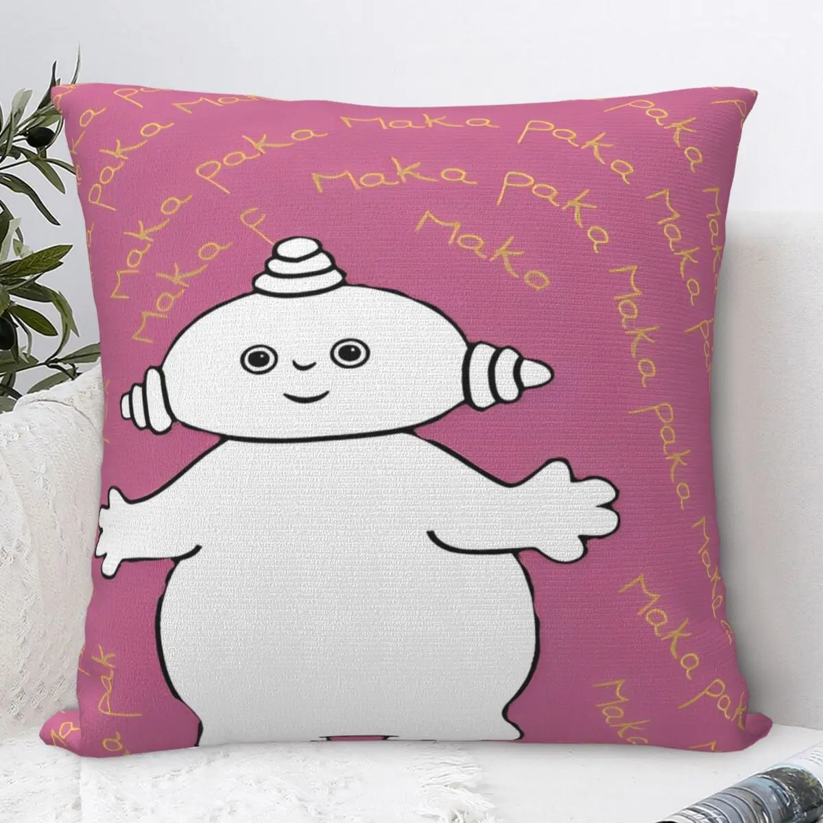 كيس وسادة في حديقة الليل غطاء وسادة مربع Makka Pakka غطاء وسادة أنيق جرافيك سادات لكرسي غرفة المعيشة