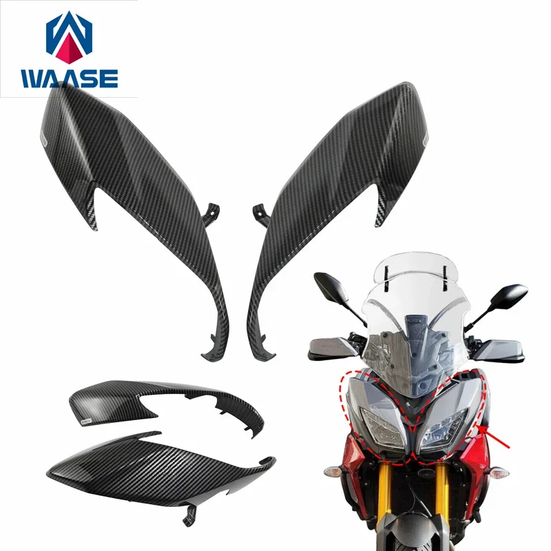 

waase For Yamaha Tracer 900 GT 900GT 2018 2019 2020 Front Headlight Head Lamp Upper Panel Cowl Fairing Frame Cover