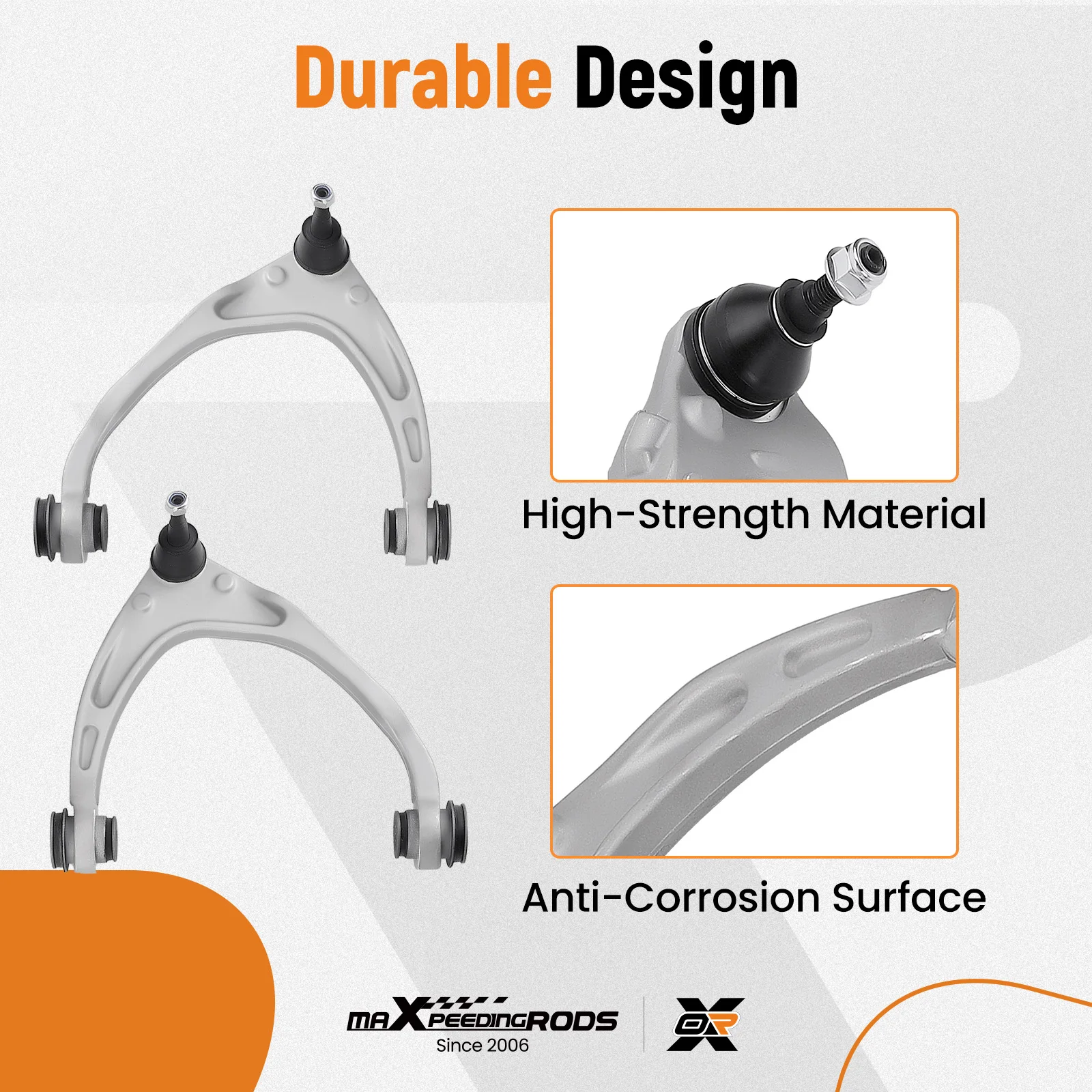 Front Suspension Upper & Lower Control Arms for 2015 2016 Silverado Sierra 1500