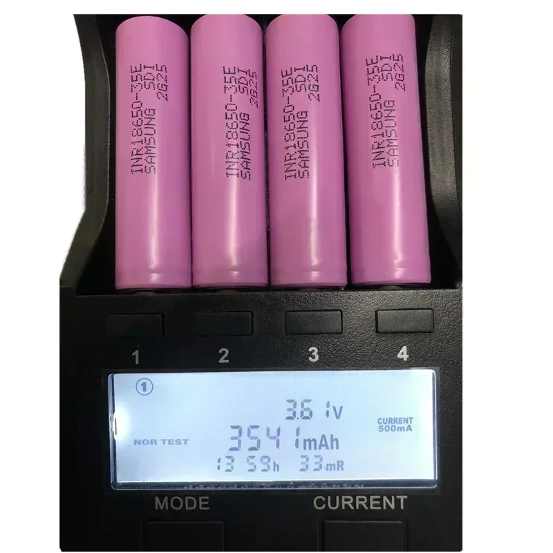 100% Original Rechargeable Battery 3500mAh 25A Discharge INR18650 35E 3.7V 3500mAh Lithium-ion 18650 Battery